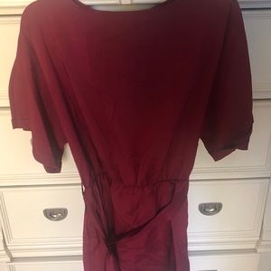 Keyhole back romper with belt - never worn!